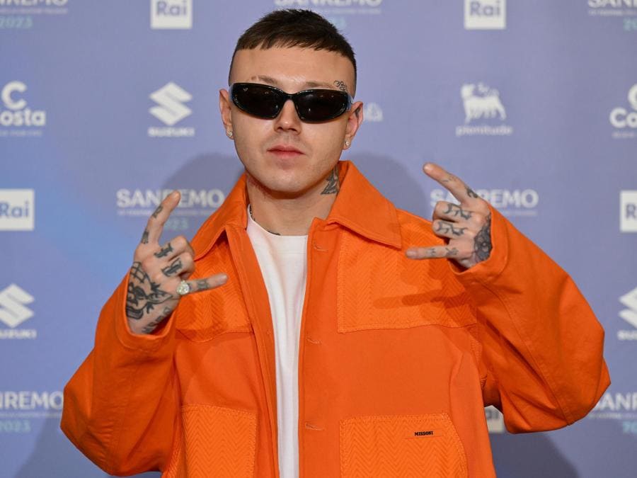 Lazza. (Ansa/Ettore Ferrari)