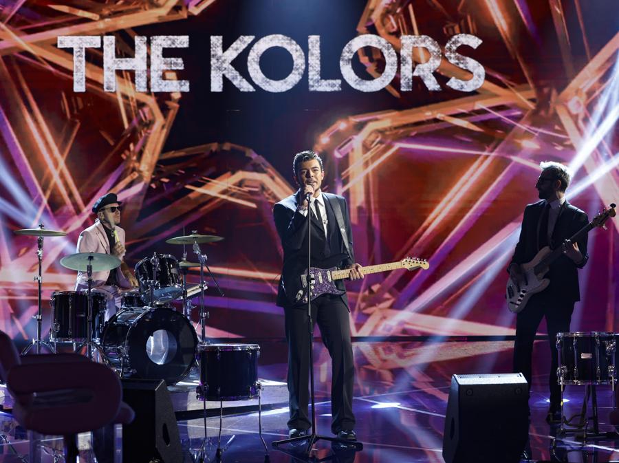 Stash Fiordispino cantante dei The Kolors. (Ansa/Fabio Frustaci)