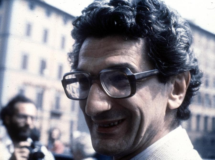 Una foto d'archivio di Toni Negri. ARCHIVIO ANSA