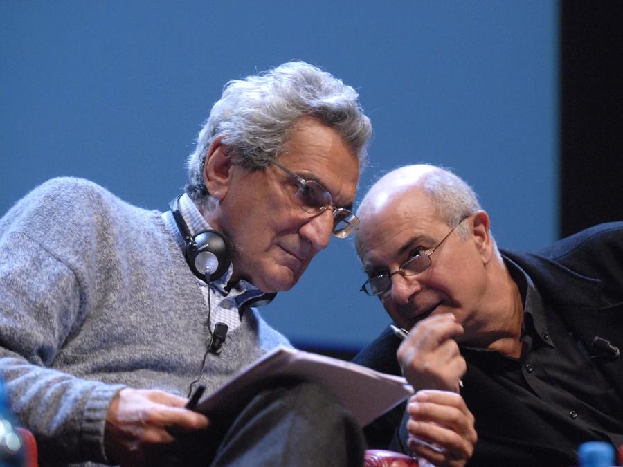Inaugurato il Festival della Filosofia sessantotto tra pensiero e azione. Nella foto Toni Negri  e Giacomo Marramao, 18 aprile 2008. Agf 