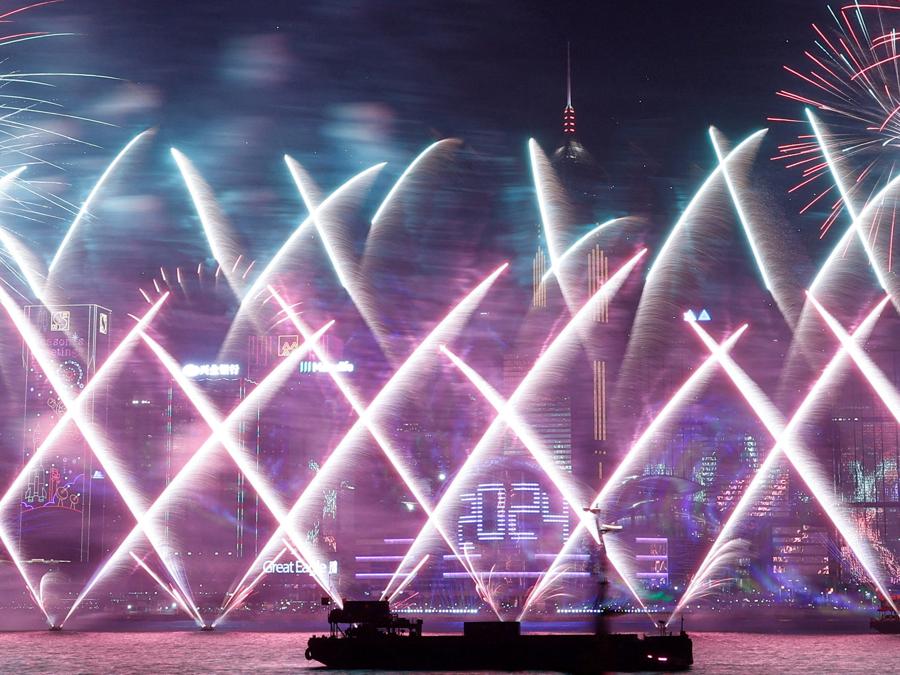 Victoria Harbour  a Hong Kong, Cina. (REUTERS/Tyrone Siu)