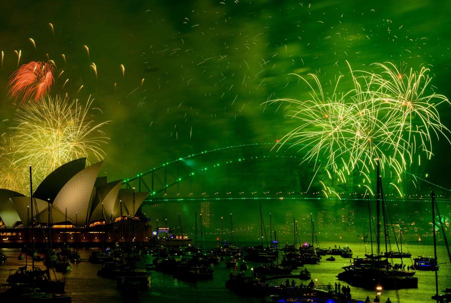 Sydney, Harbour Bridge e  Opera House. (Photo by Izhar khan / AFP)