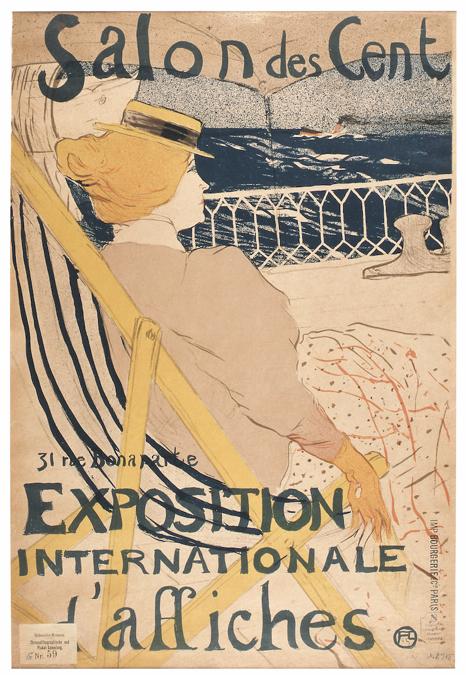 Henri de Toulouse-Lautrec, Le Salon des Cent. Exposition internationale d’affiches, 1895, litografia. Strasburgo, Musée d’Art moderne et contemporain. © Musées de Strasbourg / foto M. Bertola
