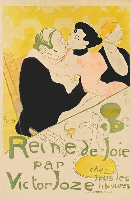 HENRI DE TOULOUSE-LAUTREC, Reine de joie, 1892, litografia policroma su carta, Parigi, Collezione Galerie Documents