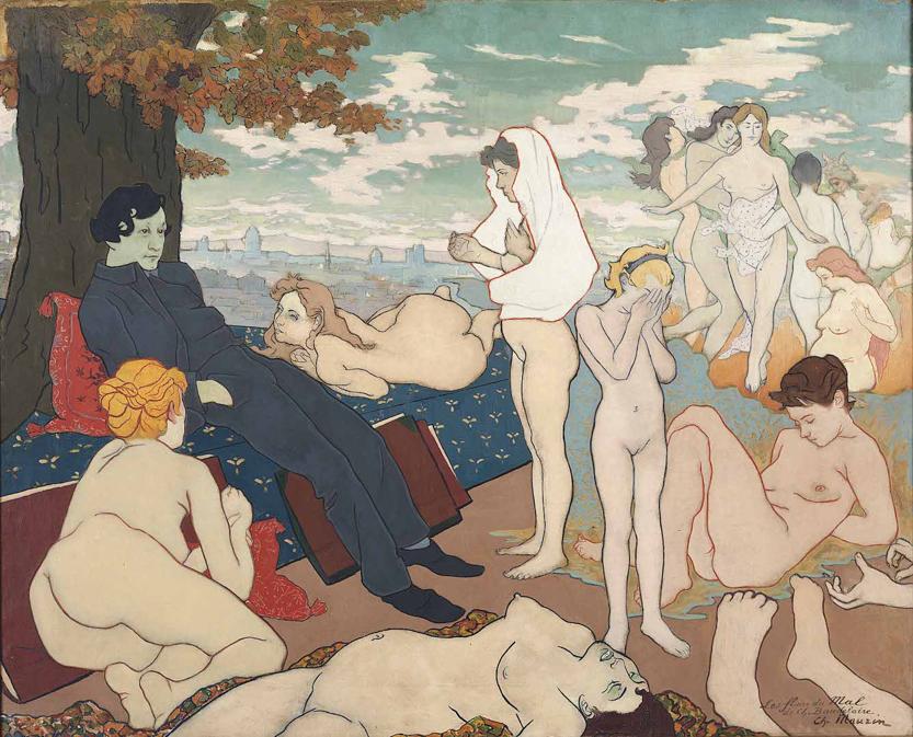 CHARLES MAURIN, L’Aurore du rêve - Les Fleurs du mal de Ch. Baudelaire o L’Amour spirituel, 1891 circa, olio su tela, Saint-Étienne, Musée d’Art moderne et contemporain