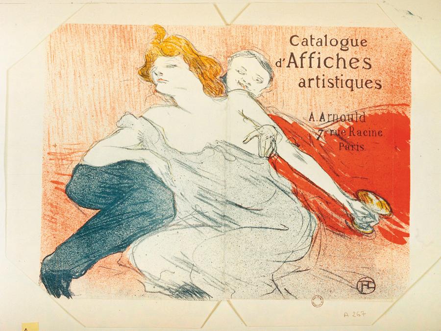 Henri de Toulouse-Lautrec, Débauche, copertina del Catalogue d’affiches artistiques, A. Arnould, 1896, litografia. Chaumont, Le Signe, Centre national du graphisme. © Fonds Dutailly, Collection de la Ville de Chaumont – Le Signe, Centre national du graphisme. 