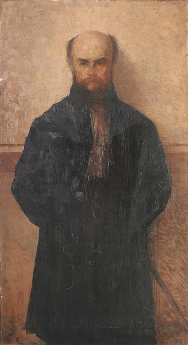 Edmond Aman-Jean, Portrait de Paul Verlaine, 1892 (dipinto nel 1891), olio su tela. Metz, Musée de La Cour d’Or. © Laurianne Kieffer, Musée de La Cour d’Or / Eurométropole de Metz