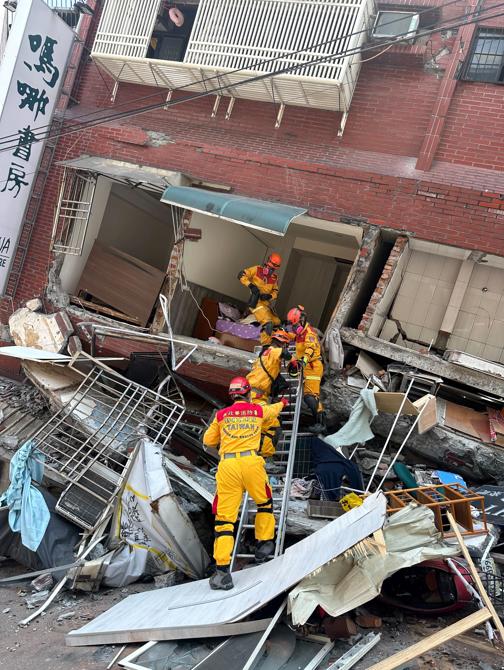 Taiwan National Fire Agency/Handout via Reuters  