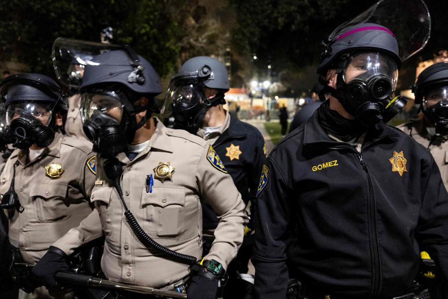 Le proteste all’Universita della California. (UCLA)  Los Angeles. (AFP)