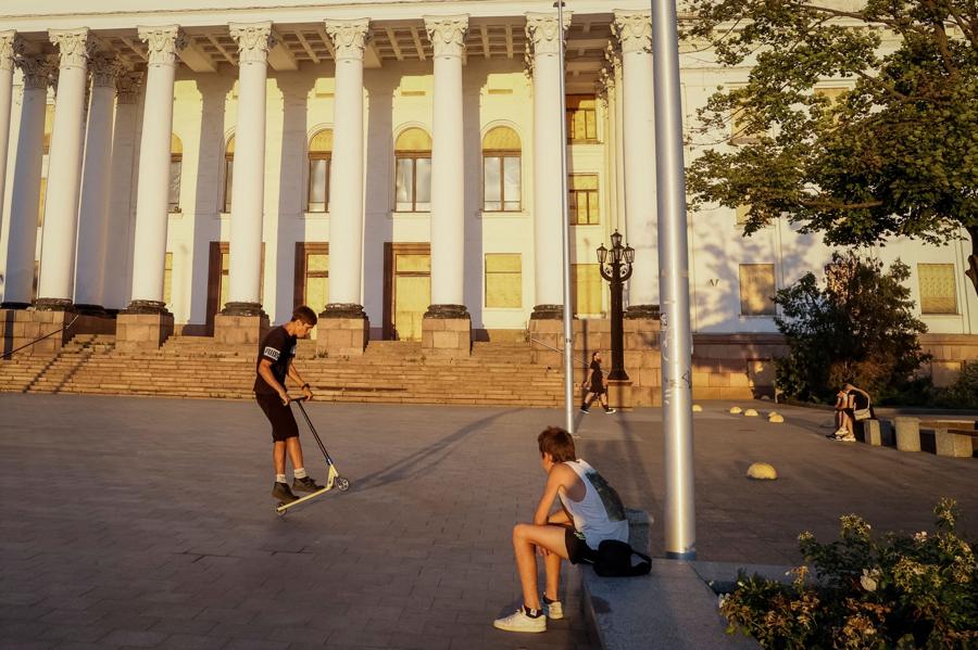 Il Palazzo della Cultura e della Tecnologia  a Kramatorsk. (Reuters)