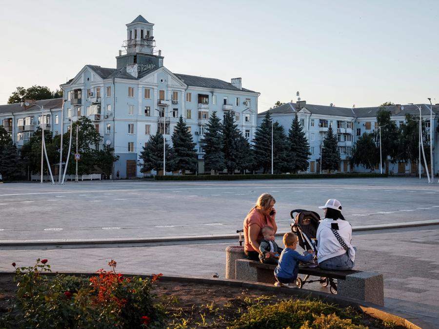 La piazza centrale di  Kramatorsk. (Reuters)