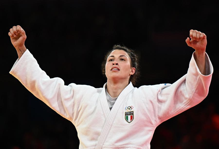 1° agosto  2024 - Judo - Donne -78 kg. Alice Bellandi vince la medaglia d’Oro. (REUTERS/Arlette Bashizi)