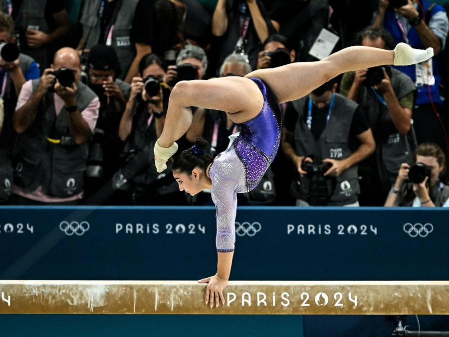 5 agosto 2024   - Manila Esposito Bronzo nella Ginnasticaartistica, trave. (Photo by Lionel Bonaventure / AFP)