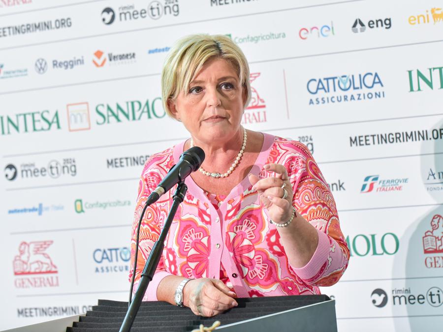 Marina Calderone Ministro del Lavoro - Meeting di Rimini 2024 (Imagoeconomica)