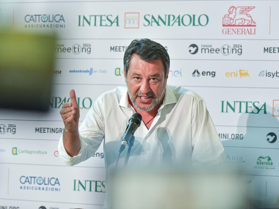 Matteo Salvini Ministro delle Infrastrutture - Meeting di Rimini 2024 (Imagoeconomica)