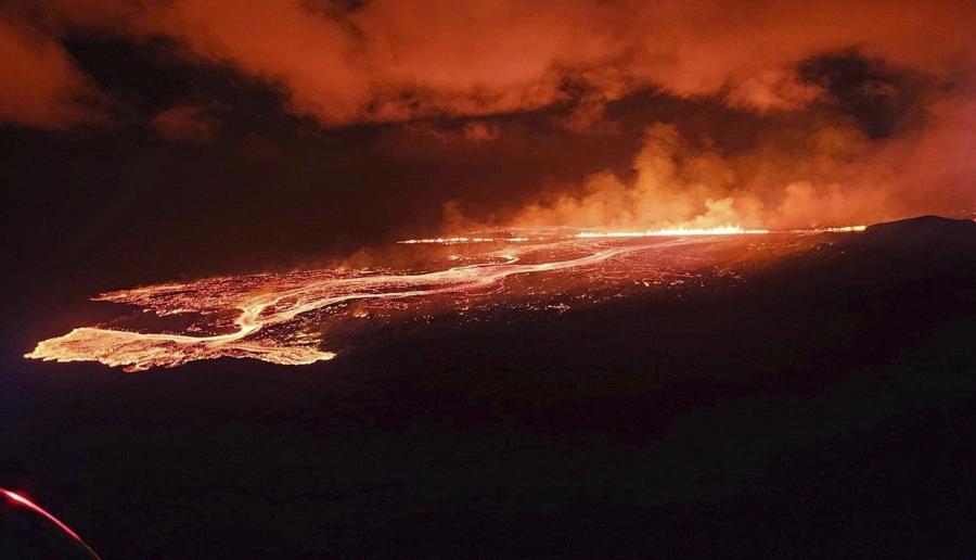 (Protezione Civile Islandese tramite AP -  Associated Press / LaPresse)