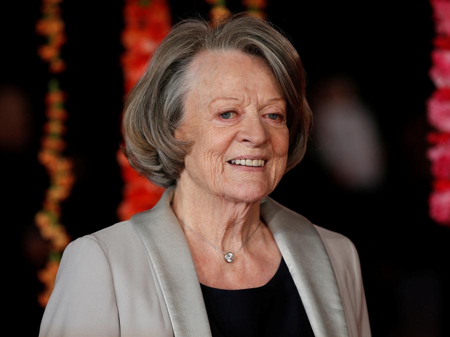 Maggie Smith arriva alla Royal Film Performance  alla première mondiale del film “The Second Best Exotic Marigold Hotel”, a Leicester Square, Londra, 17 febbraio 2015. REUTERS/Peter Nicholls