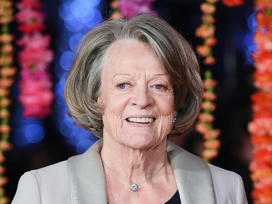 Maggie Smith arriva per la prima assoluta di “The Second Best Exotic Marigold Hotel” a Londra, Gran Bretagna, 17 febbraio 2015 . EPA/ANDY RAIN