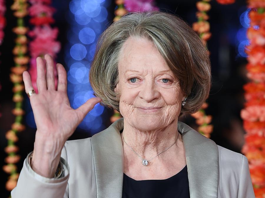 Maggie Smith arriva per la prima assoluta di “The Second Best Exotic Marigold Hotel” a Londra, Gran Bretagna, 17 febbraio 2015 . EPA/ANDY RAIN