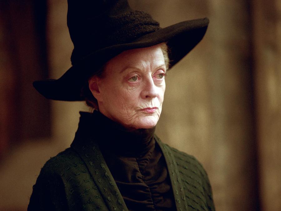 Maggie Smith nel ruolo della Professoressa Minerva McGonagall in “Harry Potter e il prigioniero di Azkaban”. Murray Close