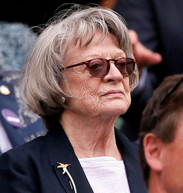 Maggie Smith durante una sessione di allenamento a Wimbledon - All England Lawn Tennis and Croquet Club, Londra, Gran Bretagna - 11 luglio 2019.  REUTERS/Andrew Couldridge/File Photo