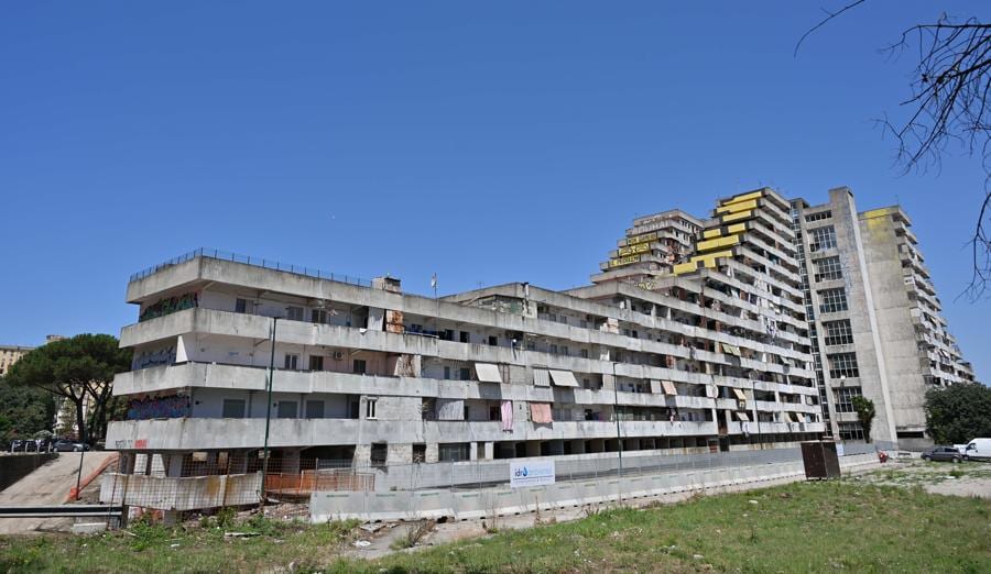  Crollo di un ballatoio nella Vela Celeste a Scampia che ha causato due morti e diversi feriti gravi. Napoli 23/07/2024. Foto IPP/Felice De Martino