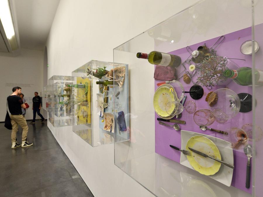 Museo d’arte moderna e contemporanea di Tolosa, opere di Daniel Spoerri. (Photo by Mattes René / hemis.fr / hemis.fr / Hemis via AFP)