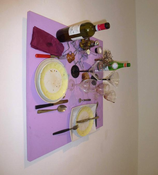 Daniel Spoerri. Quadro trappola. (Copyright: Flavia Foradini)