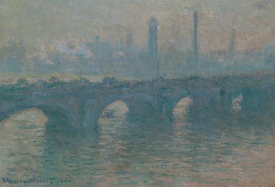 Claude Monet (1840-1926), Waterloo Bridge, Grey Weather, 1900, olio su tela, Art Institute of Chicago / Art Resource, NY/ Scala, Florence
