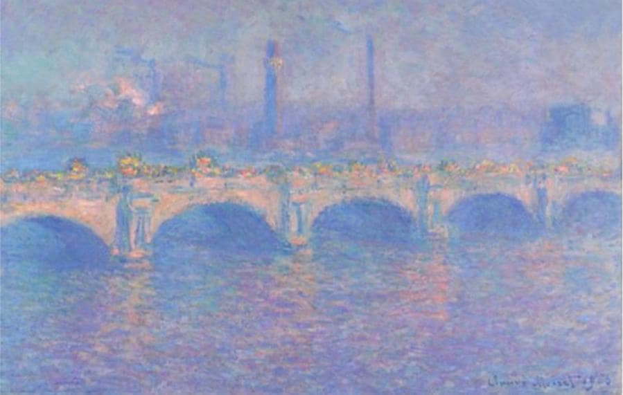 Claude Monet (1840-1926), Waterloo Bridge: Sunlight Effect , 1903, olio su tela, Private collection. Photo © rulandphotodesign