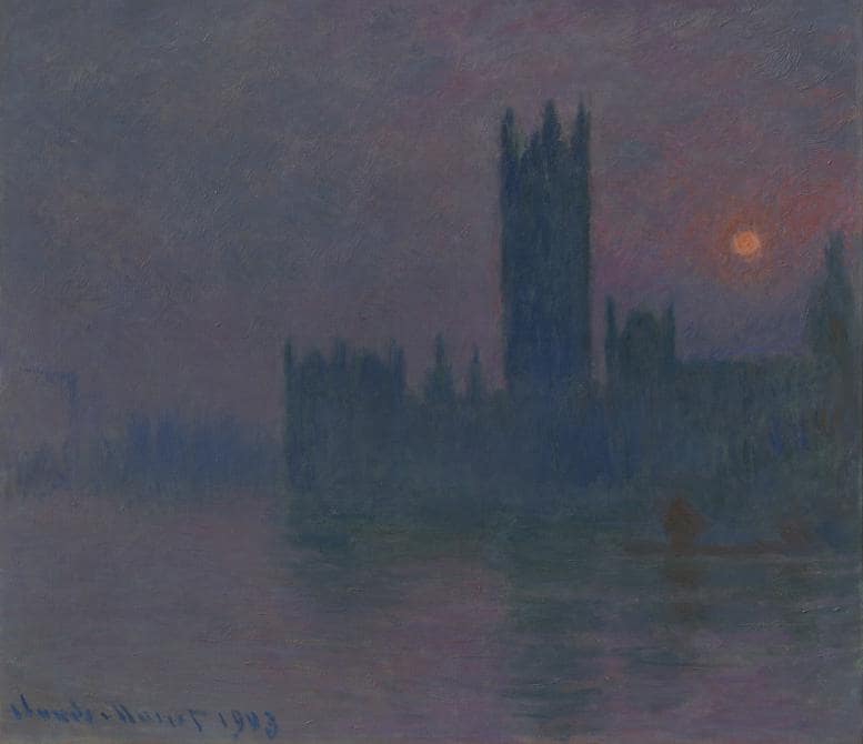  Claude Monet (1840-1926), Houses of Parliament, Sunset, 1900-1903, olio su tela, 81.2 x 92cm. Hasso Plattner Collection