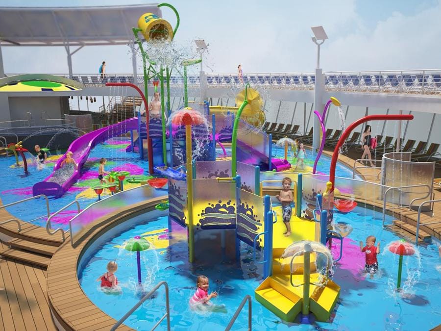 Il parco acquatico per i bambini