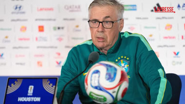 Carlo Ancelotti durante Brasile-Giappone