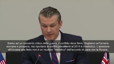 Pete Hegseth (Pentagono): "L'Ingresso dell'Ucraina nella Nato non è