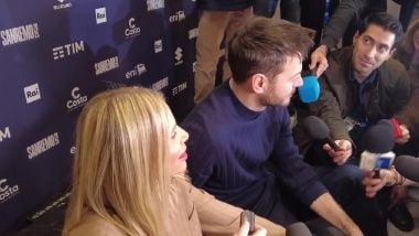 Sanremo, Alessia Marcuzzi e Alessandro Cattelan cantano 