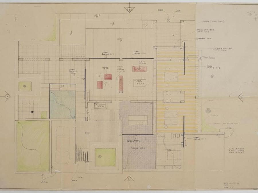 Villa al mare-1962- disegni