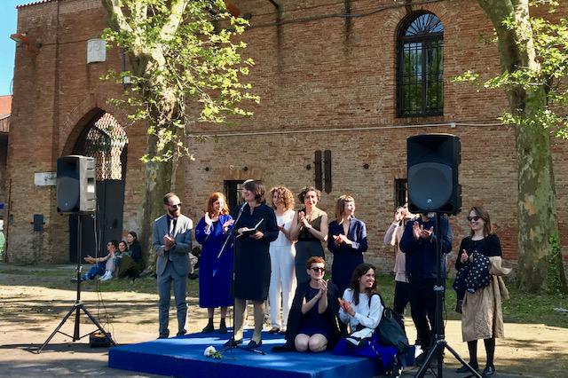 Un momento della conferenza di inaugurazione del Padiglione Lituania, Venezia,10 maggio 2019 (© Francesca Guerisoli).