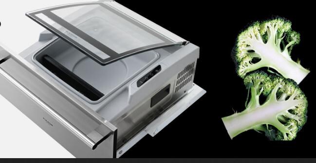 Fulgor, FVCD270, cassetto da incasso per creare il sottovuoto, in acciaio inox, con una capacità di 8 litri, coperchio in vetro e diversi cicli per preparare le buste sigillate secondo la destinazione se per la conservazione o per la cottura