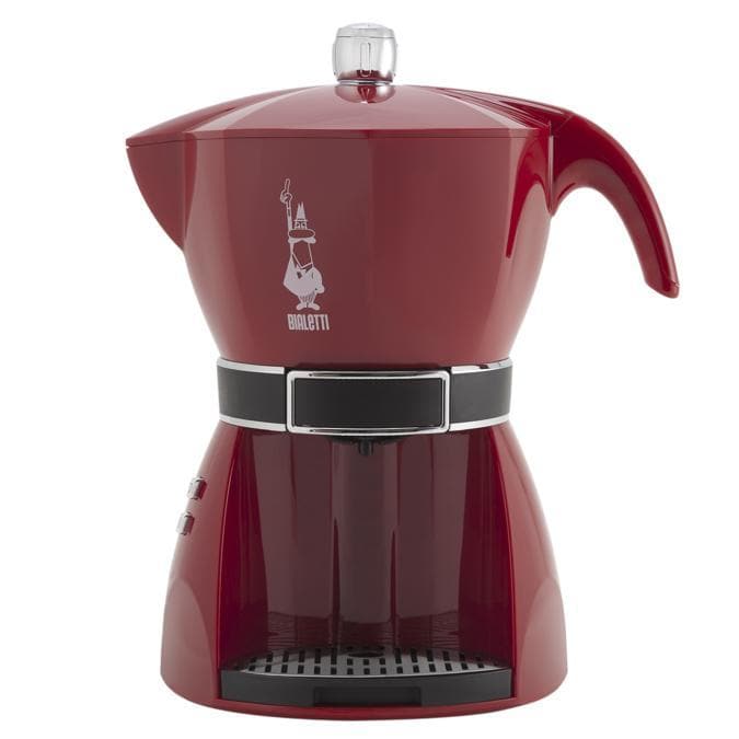 Bialetti, Mokissima, caffettiera moka elettrica su solida base, funzionante con le capsule Bialetti anche per il te; la pompa ha una pressione di 15 bars. Facile da usare con soli due tasti; dopo 10 minuti in stand by si spegne automaticamente. Euro 100.
