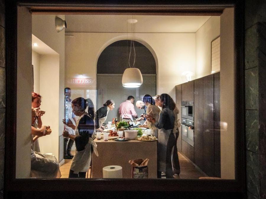 Casa Urban. Uno dei tre spazi polifunzionali del format Presso. SI possono affittare singolarmente per una cena o, per chi ha esigenze di maggiore spazio, possono essere unite per accogliere fino a 200 persone