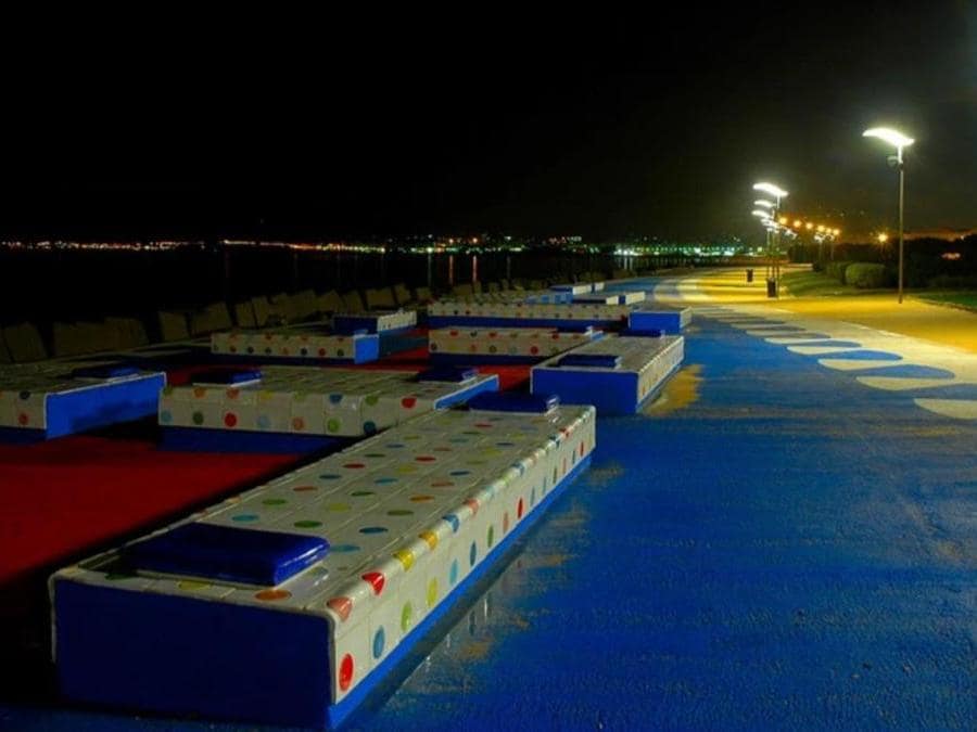 Palermo. Il Foro Italico di Italo Rota, by night (credit Marco Bruni) 