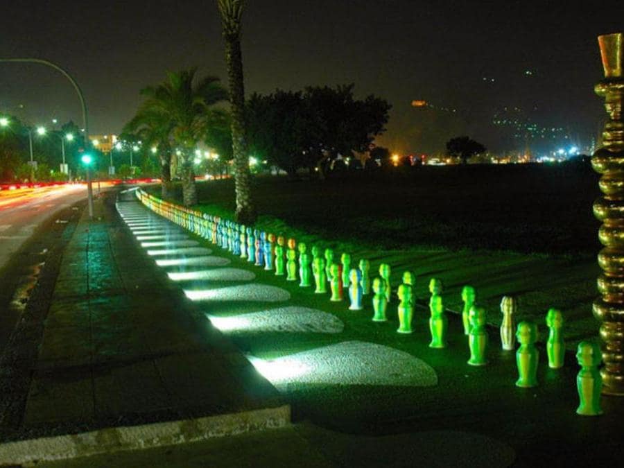 Palermo. Il Foro Italico nel suo affaccio verso la strada carrabile (credit Marco Bruni)