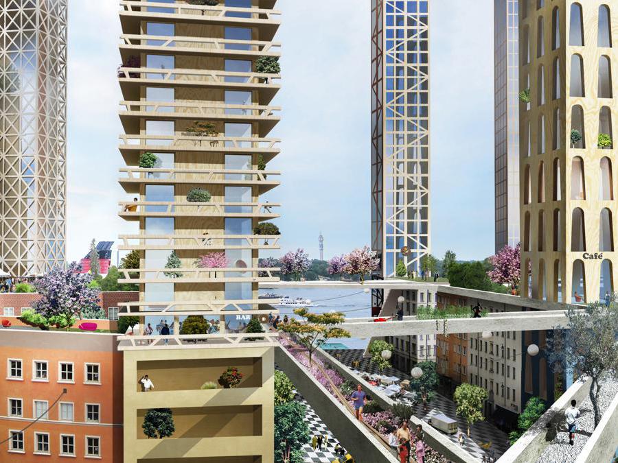 Il futuristico quartiere Masthamnen di Stoccolma