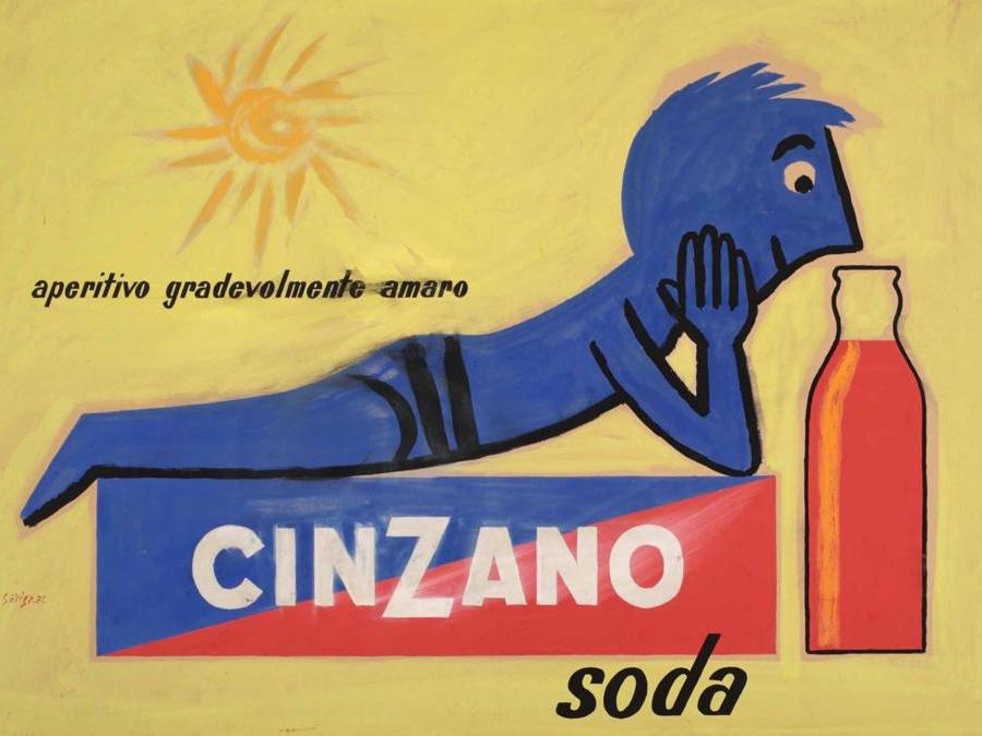 Raymond Savignac, Cinzano soda GALLERIA DEL LAOCCONTE