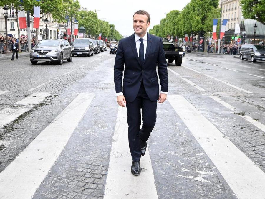 Il nuovo Presidente francese, Emmanuel Macron, 14 maggio 2017 a Parigi. (AFP PHOTO / Pool / Alain Jocard / Alternative Crop) 