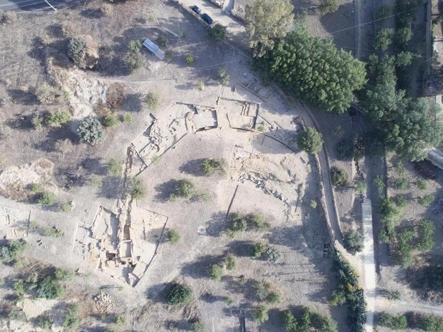 Agrigento, teatro ellenistico, foto aerea