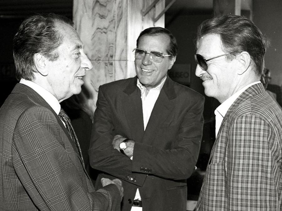 Da sinistra: Aroldo Tieri, Carlo Giuffrè e Umberto Orsini. (Ansa/Liberto/Archivio /DBA)