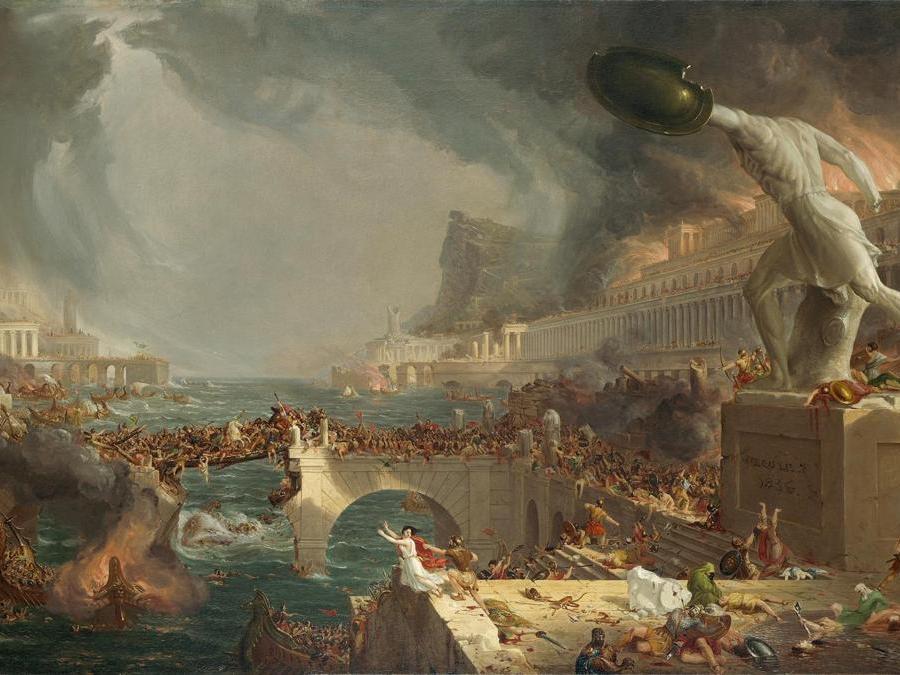 The Course of Empire: Destruction, 1836 (Collection of The New-York Historical Society, New York / Digital image created by Oppenheimer Editions)