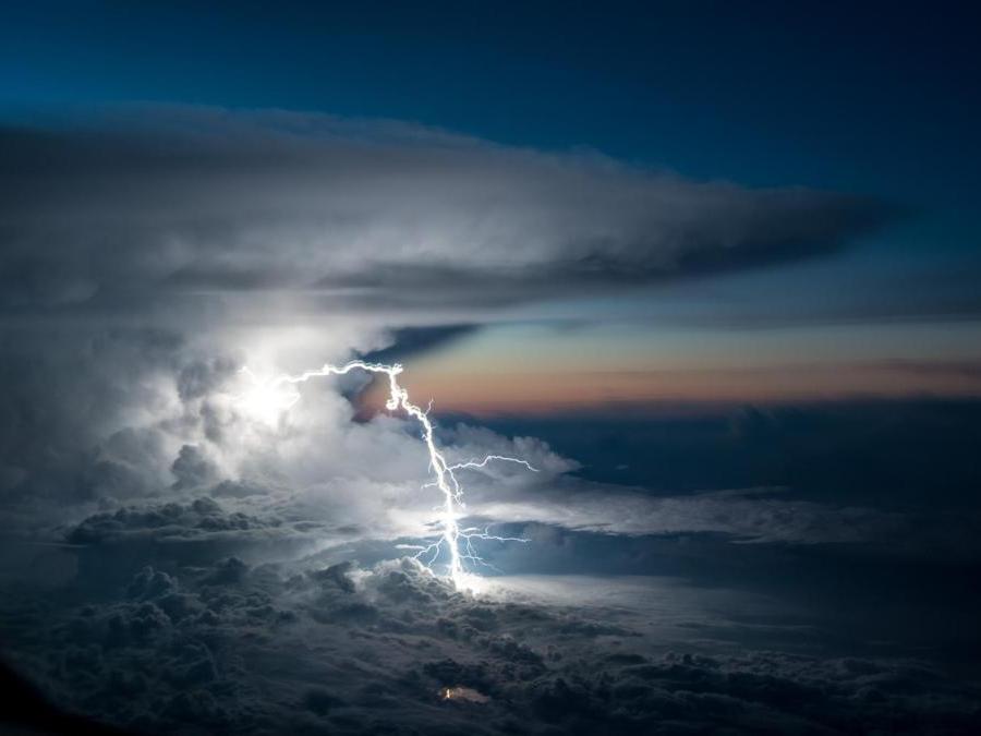 Image Name: Lightning Strike. Photographer Name: Santiago Borja. Year: 2018. Copyright: © Santiago Borja, Winner, Ecuador National Award, 2018 Sony World Photography Awards