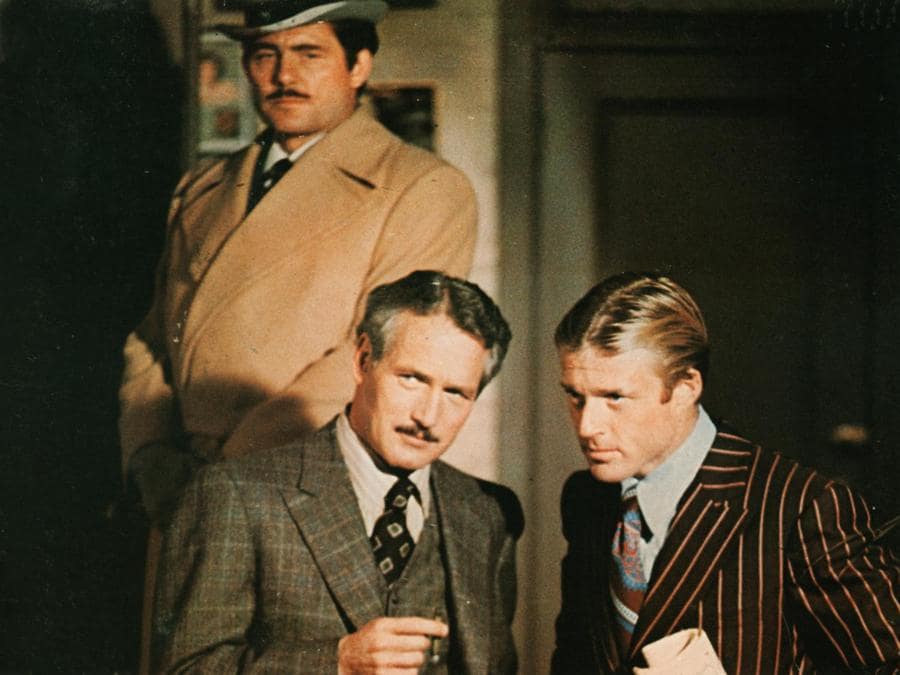 Paul Newman, Robert Redford e Robert Shaw in una scena del film “La stangata” (Afp)